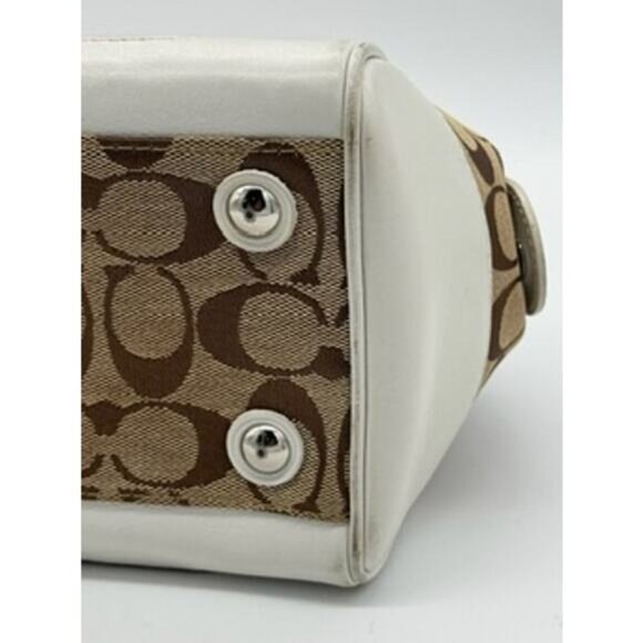 Coach Signature Canvas Handbag EUC - Picture 14 of 16